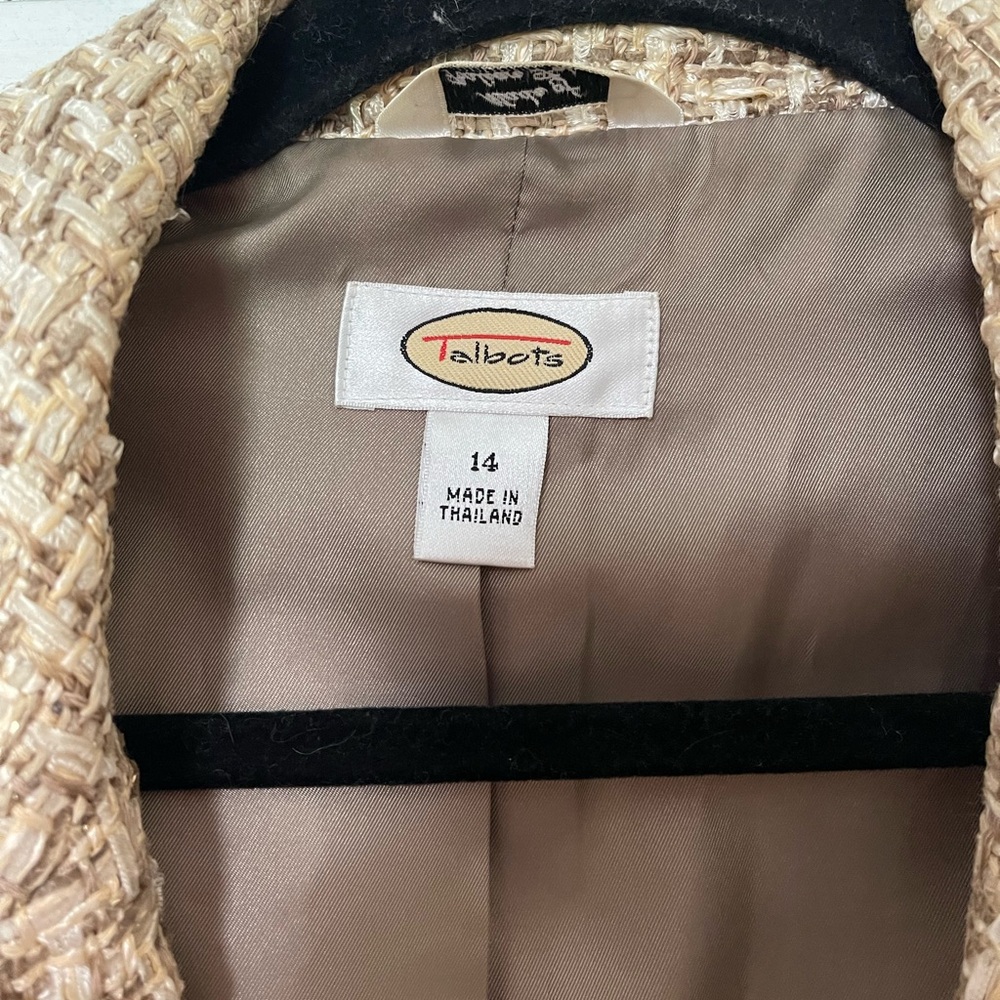 Talbot’s Dune Brown Multi Tweed Jacket Size 14 - Picture 4 of 6